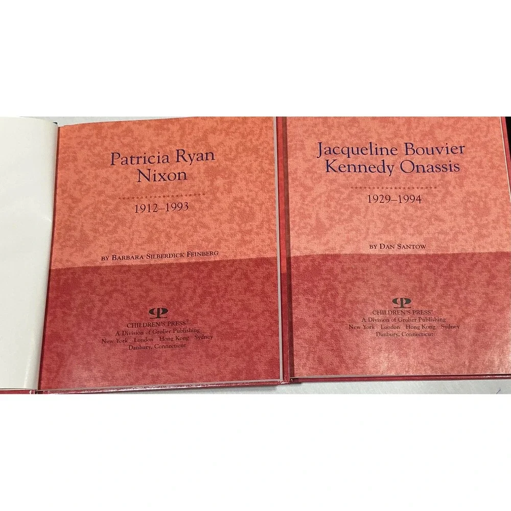 Encyclopedia of First Ladies Book Lot Jacqueline Kennedy Onassis Patricia‎ Nixon